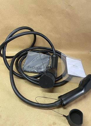 Кабель для зарядки электромобиля ezgogo type 2 22 квт / 32 а / 3 фазы / 5 м / mode 3