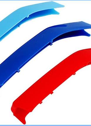 Триколірні вставки передньої решітки, сумісні з 2 серією 2014-2020 f22 f23 220i 228i 230i 235i