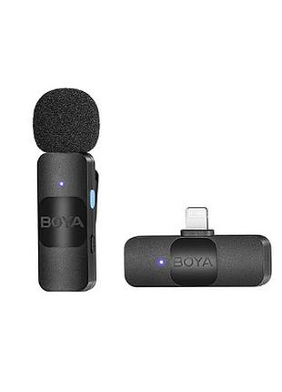 Беспроводная микрофонная система boya by-v1 lightning