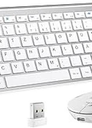 Беспроводной комплект клавиатуры и мыши iclever, раскладка qwertz