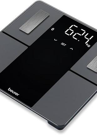 Підлогові ваги beurer bf 500 super black edition з діагностичним датчиком