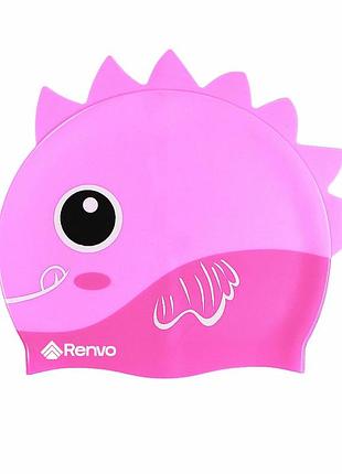 Шапочка для плавания детская renvo sentani jr на 6-12 лет розовый для бассейна (1sc300-05)