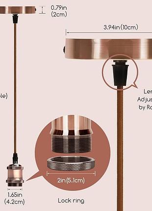 Подвесной светильник aigostar chrome ceiling rose с цоколем e27