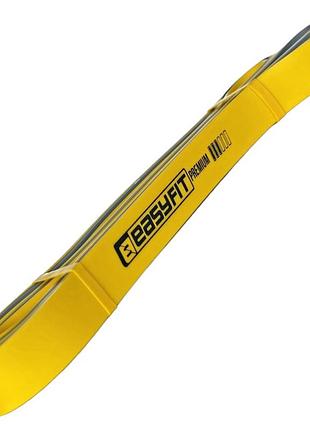 Резинка для подтягиваний easyfit 16-32 кг желтый эспандер петля для фитнеса (ef-2236-3)