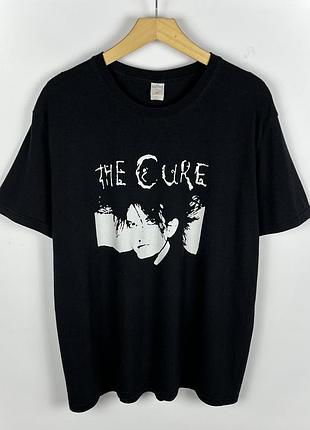 The cure мерч рок гурту кюр чорна чоловіча футболка розмір хл