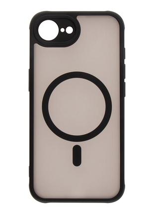 Чохол tpu+pc anti drop full camera with magsafe для iphone 17e/16e black