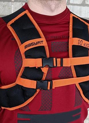 Жилет для утяжеления easyfit ef-jp-0010. 10 кг оранжевый для фитнеса, функциональных тренировок