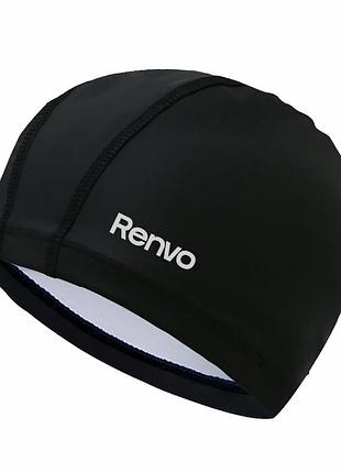Шапочка для плавання renvo kerio salar доросла чорний для басейну (2sc400-01)