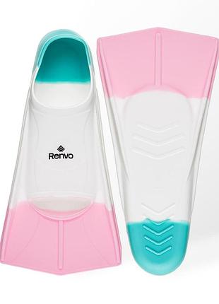Ласты короткие для бассейна renvo frio размер 36-38 разноцветный для тренировки в бассейне(sf100-65 36-38)