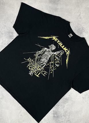 Metallica мерч рок гурту металіка чоловіча футболка чорна розмір ххл
