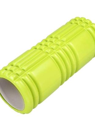 Ролик для массажа easyfit eva салатовый 33×14 см для массажа спины йоги и реабилитации (ef-2019-g)