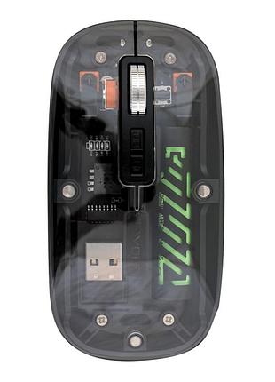 Беспроводная мышь twolf x11 rechargeable 2.4g + bluetooth черный