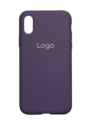 Чохол silicone case full size (aa) для iphone xs max 78.amethyst