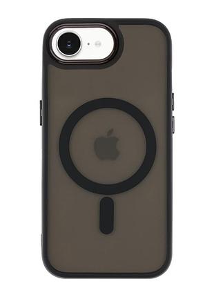 Чохол tpu+pc space magnetic color with magsafe для iphone 17e/16e black