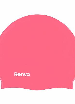 Шапочка для плавания renvo keles взрослая силиконовая красная универсальный размер