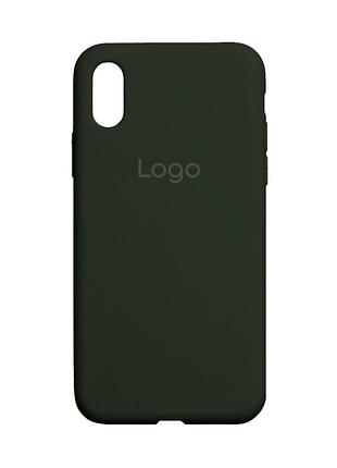 Чохол silicone case full size (aa) для iphone xs max 71.cyprus green