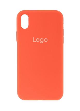 Чохол silicone case full size (aa) для iphone xr 13.orange