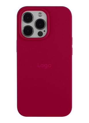 Чохол silicone case full size (aa) для iphone 14 pro 37.rose red