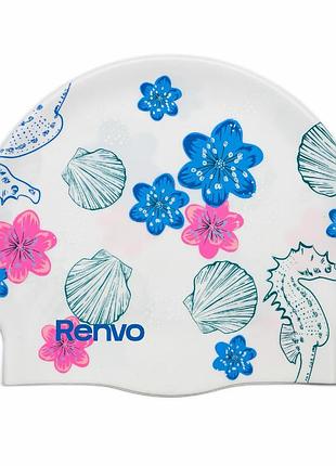 Шапочка для плавания renvo kerio shells взрослый белый для бассейна (2sc150-0304)