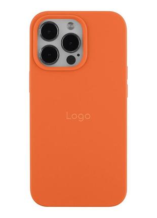 Чохол silicone case full size (aa) для iphone 14 pro max 13.orange