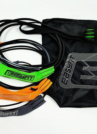 Эспандеры лыжника с ручками easyfit набор 3 шт 1-40 кг эспандер боксера (ef-eblp-140)