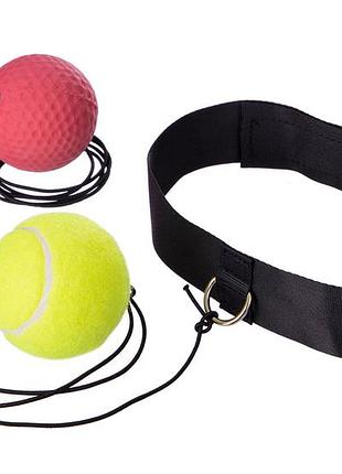 Тренажер для бокса easyfit fight ball set набор 3 шт файтбол (ef-8501)