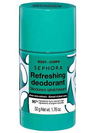 Твердый дезодорант без алюминия sephora collection solid deodorant алое