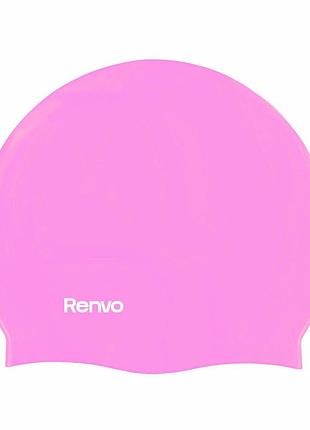 Шапочка для плавания renvo keles взрослый розовый для бассейна (2sc100-05)