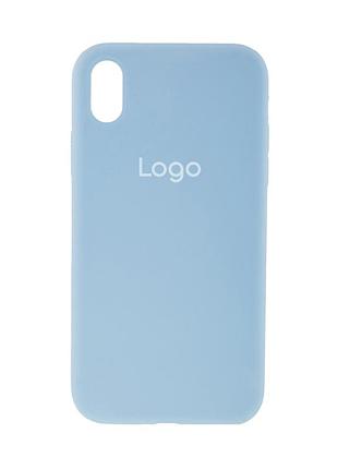 Чохол silicone case full size (aa) для iphone xr 58.sky blue
