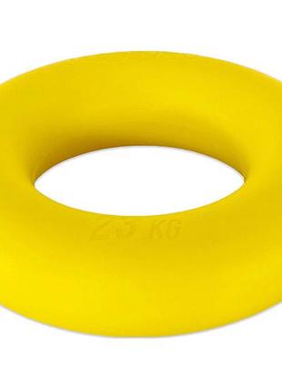 Еспандер кистьовий easyfit ring 23 кг жовтий для тренування сили кистей і пальців (ef-1904-50)
