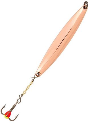 Блесна вертикальная зимняя lucky john nail blade с цепочкой и тройником 55мм c блистер