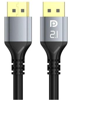 Кабель dp to dp 2.1v 4k/240hz 1m черный