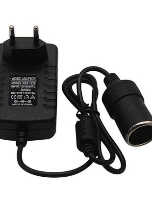 Перехідник 220v to азу 12v (2a) чорний