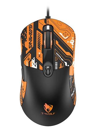 Usb мышь игровая twolf g550 черно-оранжевый