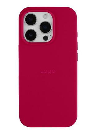 Чохол silicone case full size (aa) для iphone 16 pro 37.rose red
