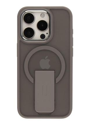 Чохол tpu+pc flexguard magnetic ring stand для iphone 16 pro titanium