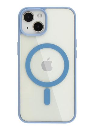 Чохол new tpu color with magsafe для iphone 13 sierra blue