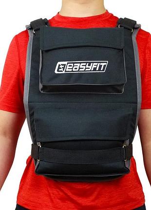 Жилет для утяжеления easyfit ef-wtv-200. регулируемый от 3 кг до 20 кг для фитнеса и кроссфита