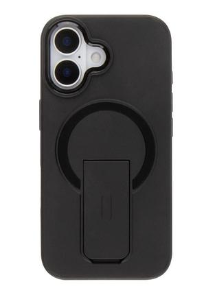 Чохол tpu+pc flexguard magnetic ring stand для iphone 16 deep black