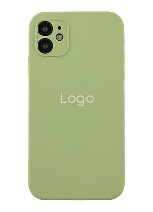 Чохол silicone case square full camera для iphone 11 01.mint