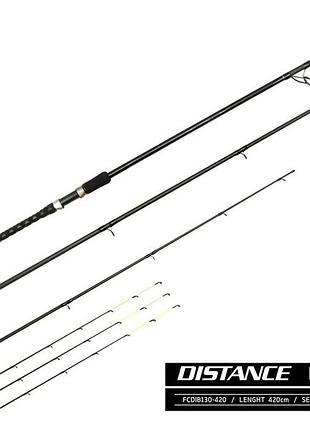 Фидерное удилище feeder concept distance black 130 130/4.20 (1х2oz;1x2,5oz;1x3oz)