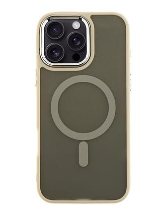 Чохол tpu+pc space magnetic color with magsafe для iphone 16 pro max grey