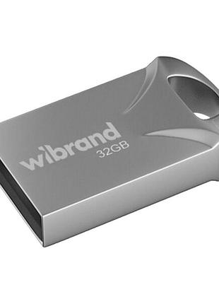 Usb флеш-накопичувач wibrand 32gb hawk срібло