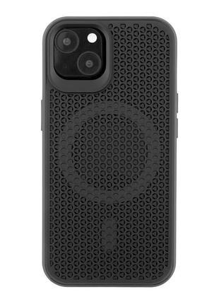 Чохол tpu+pc aerocool with magsafe для iphone 15 black
