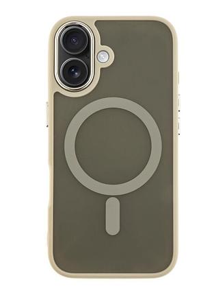 Чохол tpu+pc space magnetic color with magsafe для iphone 16 plus grey