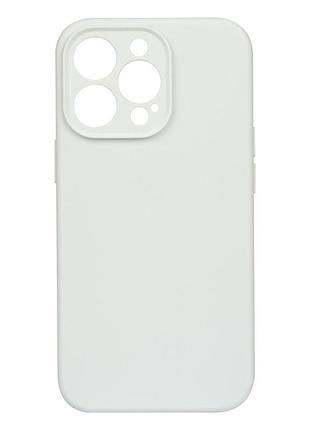 Чехол silicone case full camera no logo для iphone 13 pro max 09.white