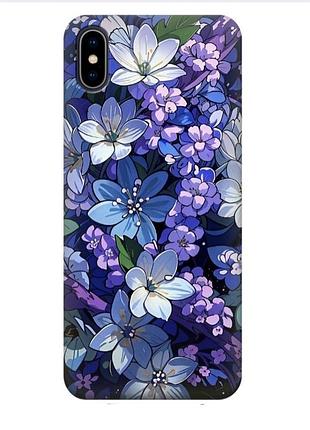 Чехол для iphone x, xs / чехол по заказу принт: цветы