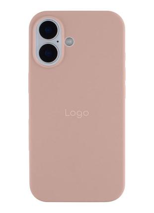Чохол silicone case full size (aa) для iphone 16 plus 19.pink sand