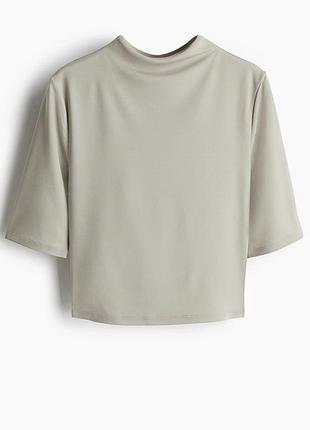 Топ с удлиненным рукавом и горлом стойкой h&amp;m