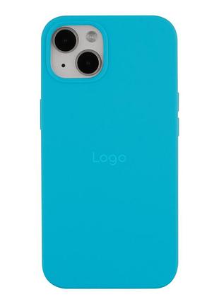 Чохол silicone case full size (aa) для iphone 14 16.blue